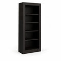Schwarzes Bücherregal aus MDF mit 5 Ebenen
