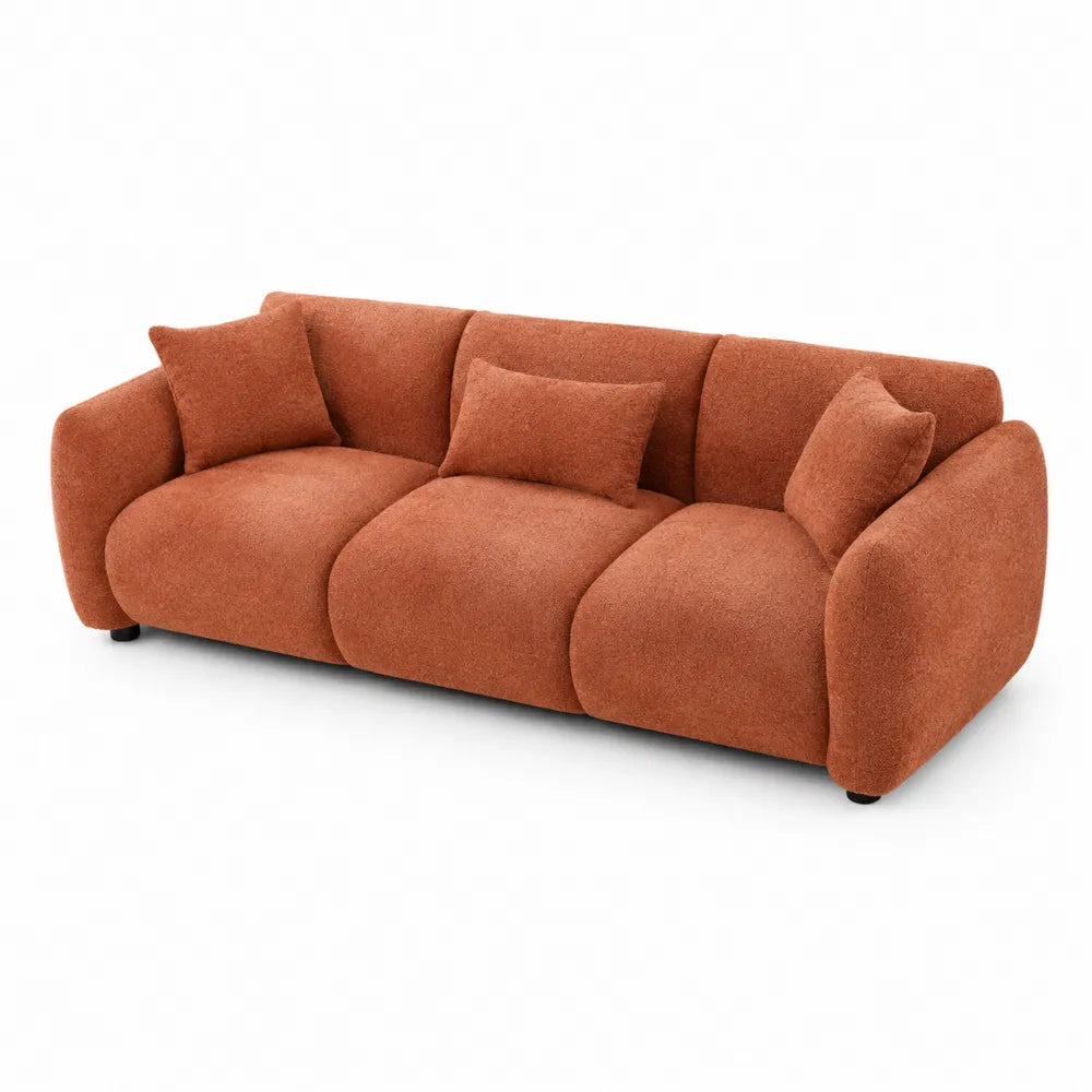 3-Sitzer Sofa Stoff Braun 230cm